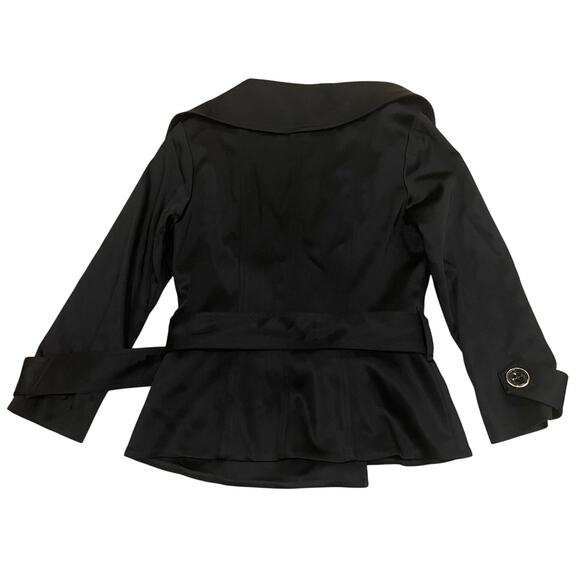 Cache XS Satin Blazer | Leopard Lining, Belted, Gold Buttons, Y2K Glam NWOT - Picture 2 of 9